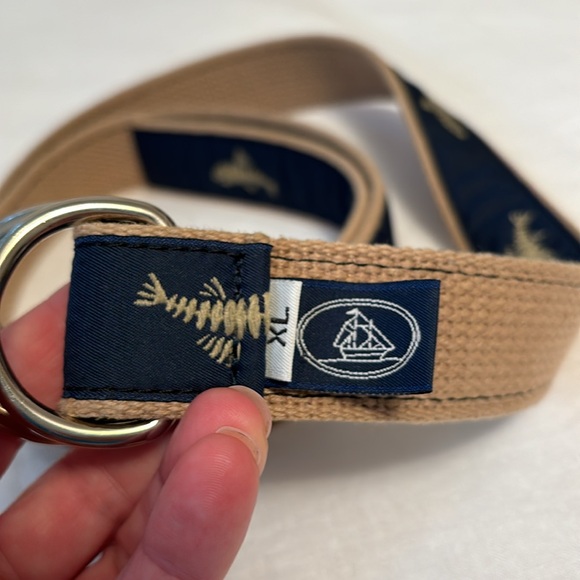 Men’s belt with fish pattern. Size XL - Picture 3 of 6